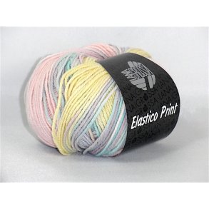 Elastico Print - gul / sart Lilla / Rosa / turkis 