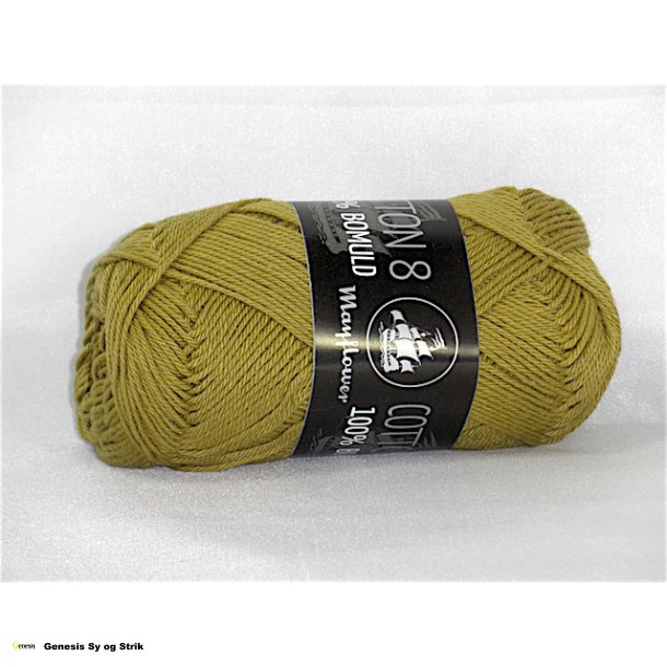 Cotton 8/4 Lys armygrn