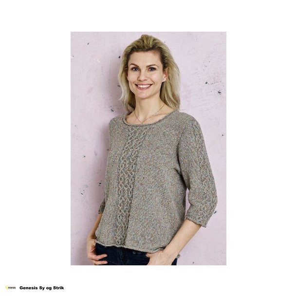 Silja Bluse med fletmnster