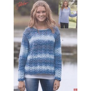 Dametrje med snoninger og blondemnster