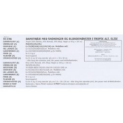 Dametrje med snoninger og blondemnster