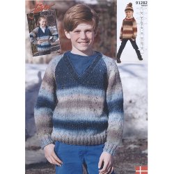 Basismodel med raglan til brn