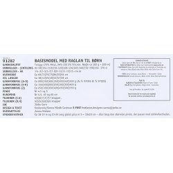 Basismodel med raglan til brn