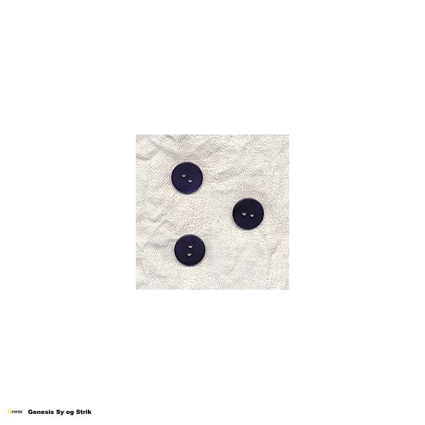 Knap blank mrk lilla perlemor 15 mm