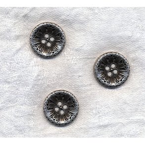 Mnstret metal knap - 23 mm