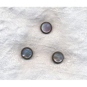 Knap med rosa perlemor - 11 mm