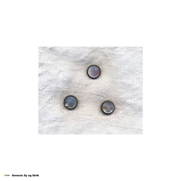 Knap med rosa perlemor - 11 mm