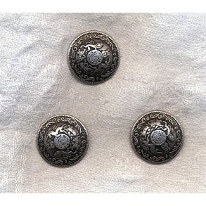 Mnstret metal knap - 23 mm