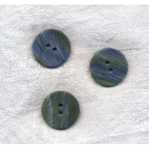 Rund plast knap grn/bl 