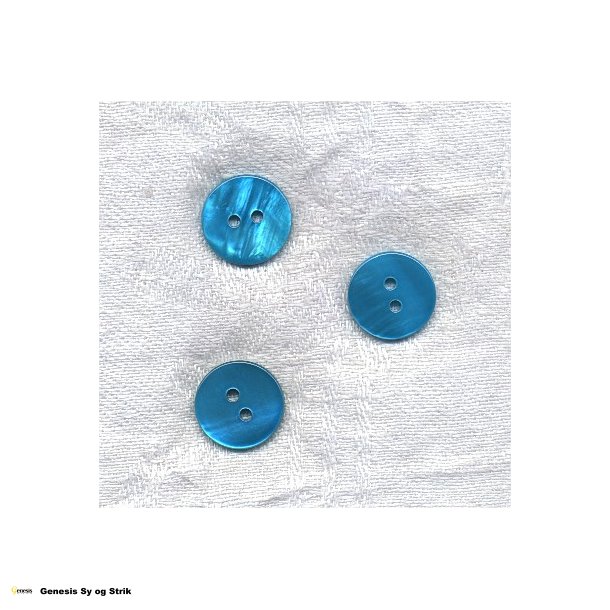 Rund turkis knap