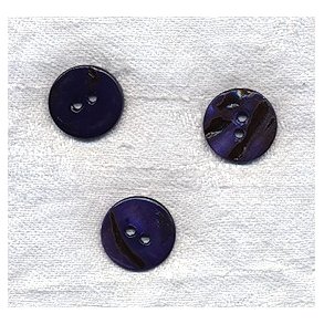 Knap blank mrk lilla perlemor 18 mm