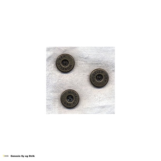 Rund magnetisk metal knap