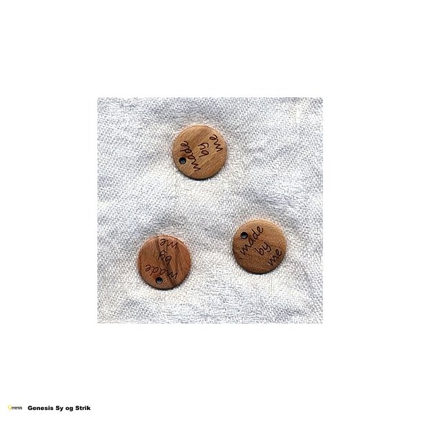 Knap med tekst: Made by me