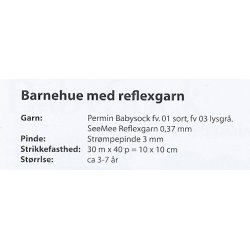 Barnehue med reflexgarn