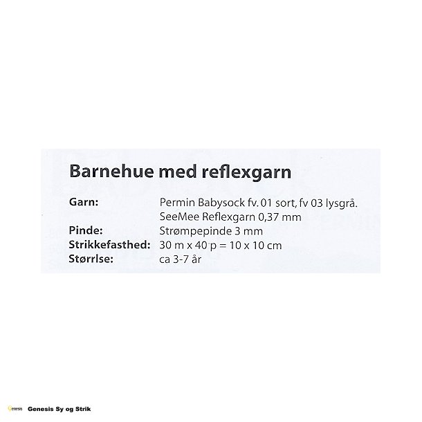 Barnehue med reflexgarn