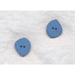 Oval knap - Turkis 23 mm