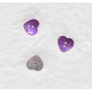 Perlemor hjerte - Violet