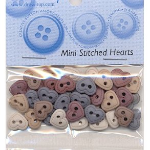 Mini Stitched Hearts