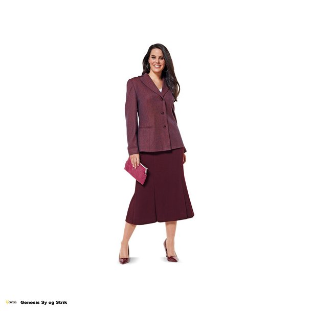 Nederdel og Jakke str. 44-54