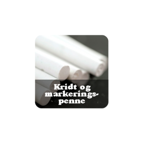 Kridt og markeringspenne
