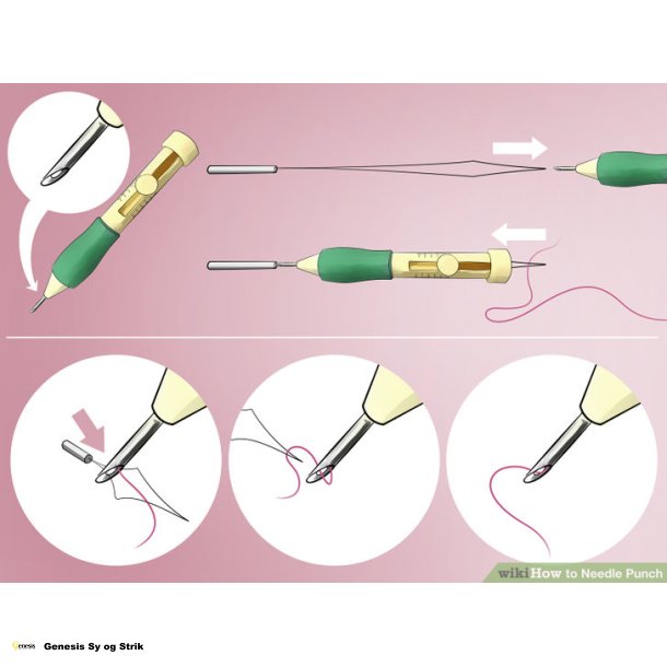Punch needle emboidery Stitching Tool