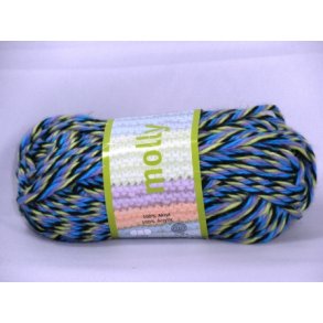 Molly - Turkis, lime, lilla, sort mix