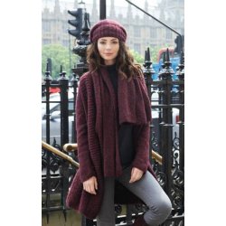 Garzato Fleece print - Turkis / lysegr / sort