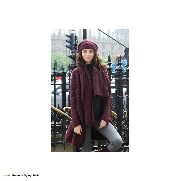 Garzato Fleece print - Turkis / lysegr / sort