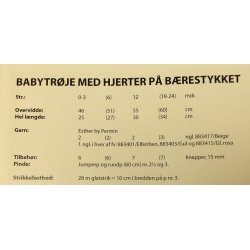 Babytrje med hjerter p brestykket