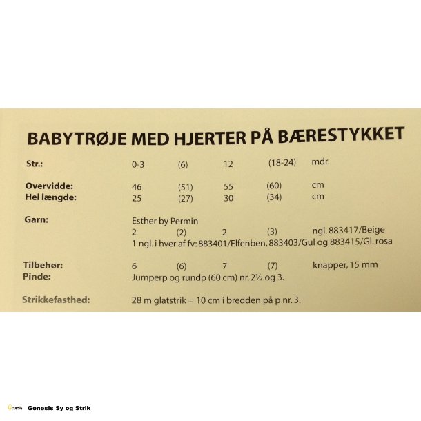 Babytrje med hjerter p brestykket
