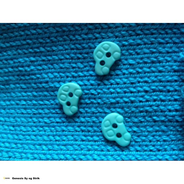 Lille bilknap - Turkis