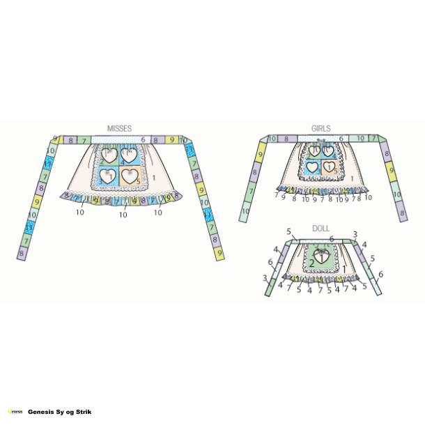 Forklder til mor, barn og dukke