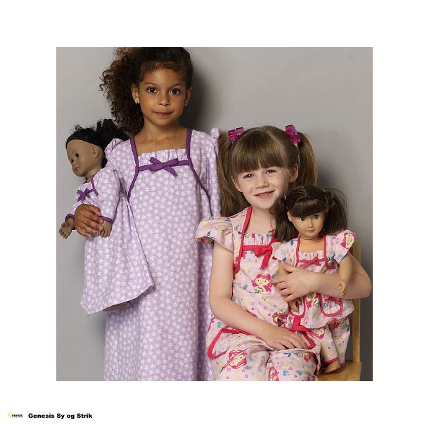 Natkjole og pyjamas til piger og dukker