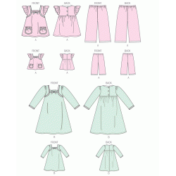 Natkjole og pyjamas til piger og dukker