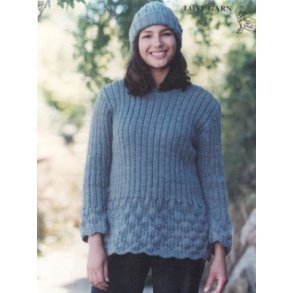 Ribbluse m hulmnster-kanter