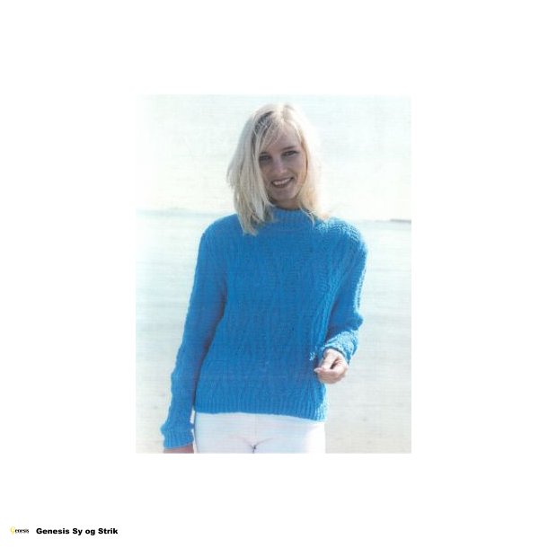 Hjhalset bluse i Cotmondo 8/8