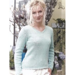 Bluse med V-udskring