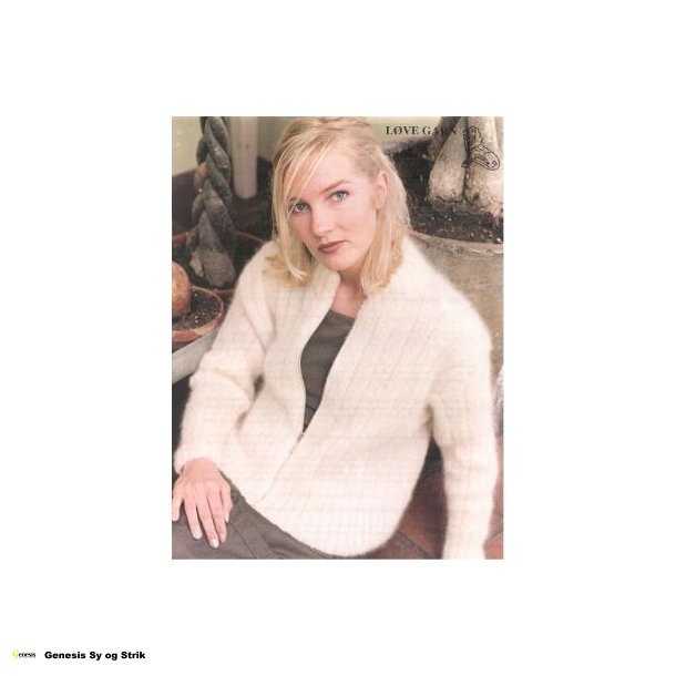 Ribstrikket trje med lynls