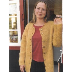 Mohairjakke i halvpatent