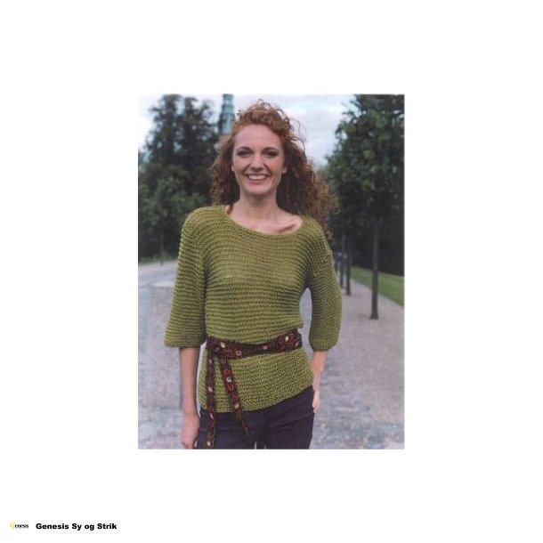 Retstrikket bluse i Lve Lacy