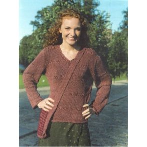 Bluse med hulmnsterborter