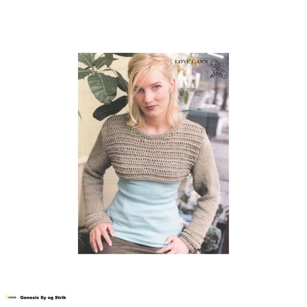 Skuldervarmer i dobbelt garn