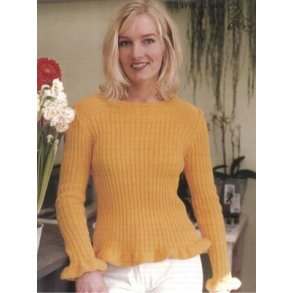 Bluse med flseeffekt