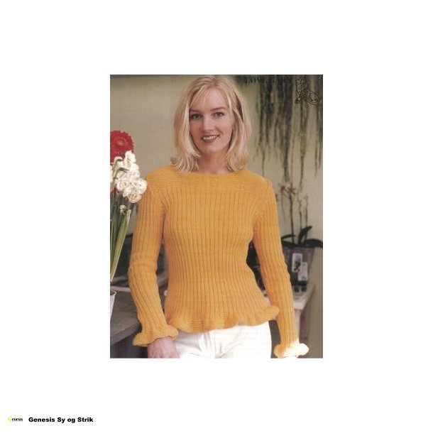 Bluse med flseeffekt