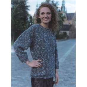 Sweater med rullekanter