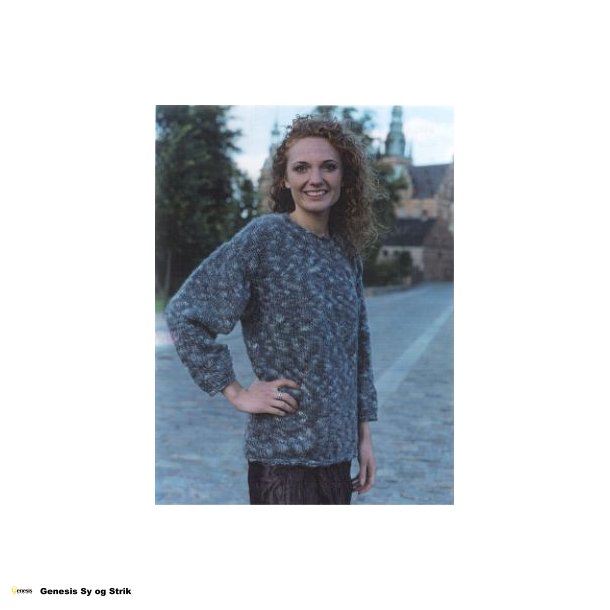 Sweater med rullekanter