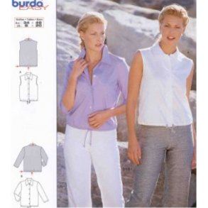 Skjortebluse m. eller u. rmer