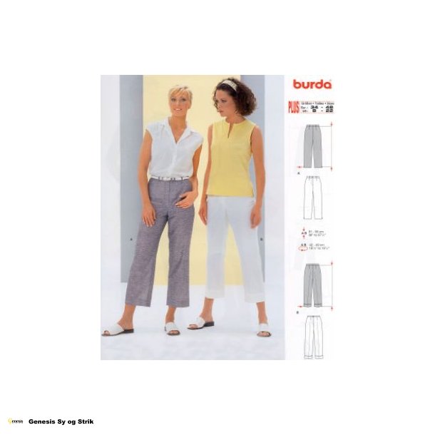 Stumpbukser med opsmg