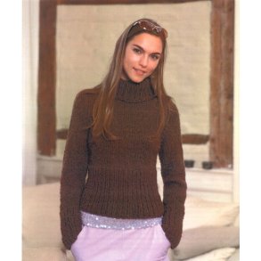 Sweater med rullekrave