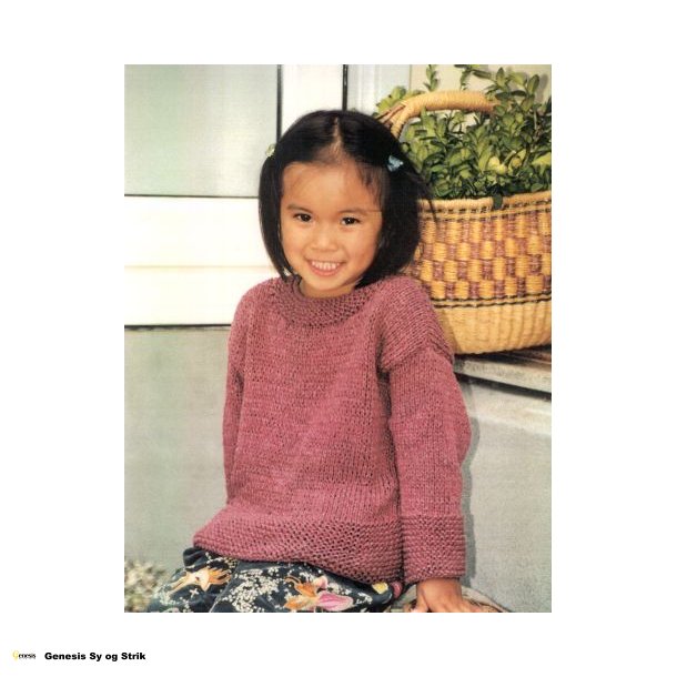 Sweater med rillekanter